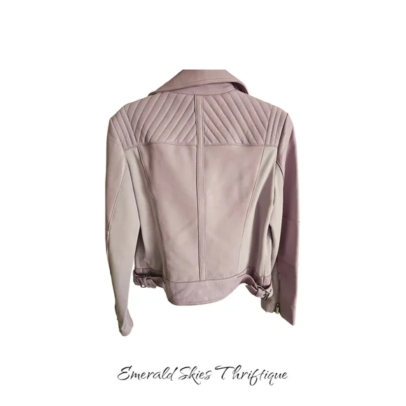 MICHAEL Michael Kors Lavender Leather Jacket - Picture 2 of 10